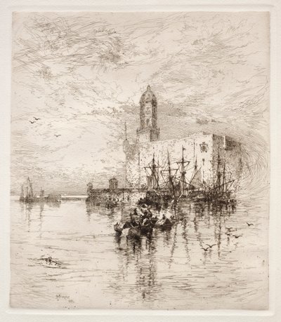 U Lua, San Juan kastélya, Cruz kontra, 1884. alkotó: Thomas Moran