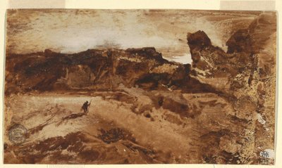 Rajz, A sivatagban, Arizona, 1878 alkotó: Thomas Moran