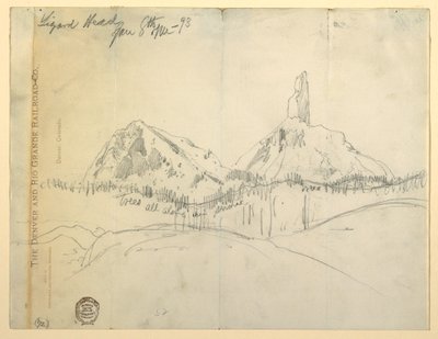 Rajz, Lizard Head, Colorado alkotó: Thomas Moran