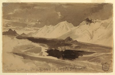 Rajz, The Arkansas Divide, 1874. augusztus alkotó: Thomas Moran