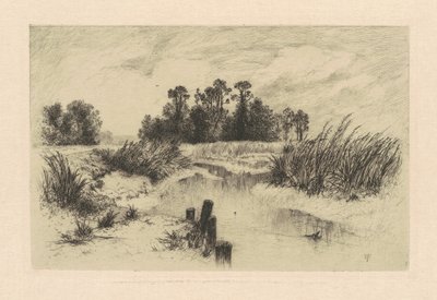 A Newark Meadowsban alkotó: Thomas Moran