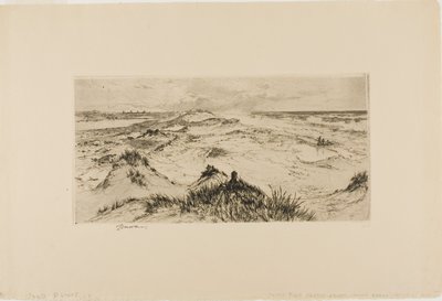 A homokdűnék felett nézünk – Easthampton alkotó: Thomas Moran