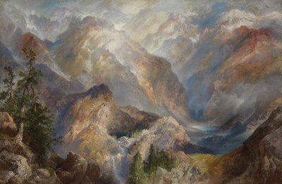 Reggel a Sierrasban, Nevada, 1910 alkotó: Thomas Moran