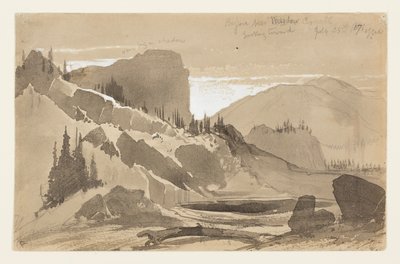 Meadow Creek közelében, Utah államban alkotó: Thomas Moran
