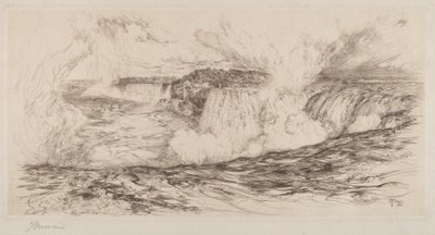 Niagara – a kanadai oldalról alkotó: Thomas Moran