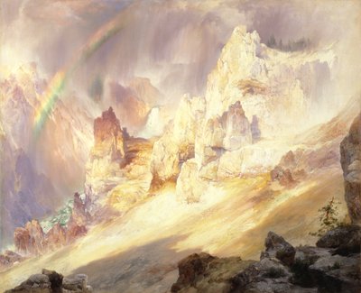 Szivárvány a Yellowstone Grand Canyon felett, 1900. alkotó: Thomas Moran