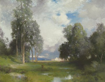 Santa Barbara misszió, 1916 alkotó: Thomas Moran