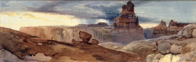 Shin-Au-Av-Tu-Weap God Land, Colorado kanyonja. Utah Ter., 1873-1874. alkotó: Thomas Moran