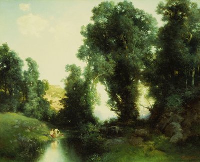 The Bathing Hole, Cuernavaca, Mexikó, 1913 alkotó: Thomas Moran
