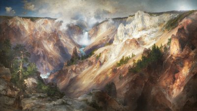 A Yellowstone Grand Canyon, 1893-1901. alkotó: Thomas Moran