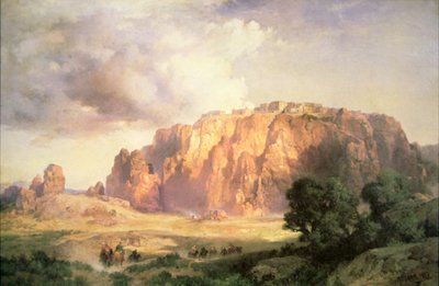 The Pueblo of Acoma, New Mexico (olaj, vászon) alkotó: Thomas Moran