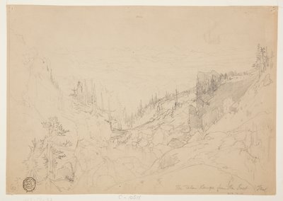 A Teton-hegység keletről alkotó: Thomas Moran