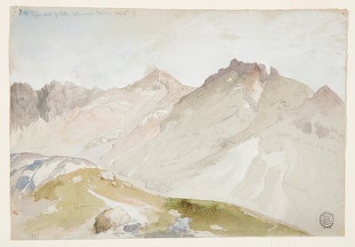 A Little Cottonwood Canyon felső vége, Wasatch Range, Ogden közelében, Utah államban alkotó: Thomas Moran