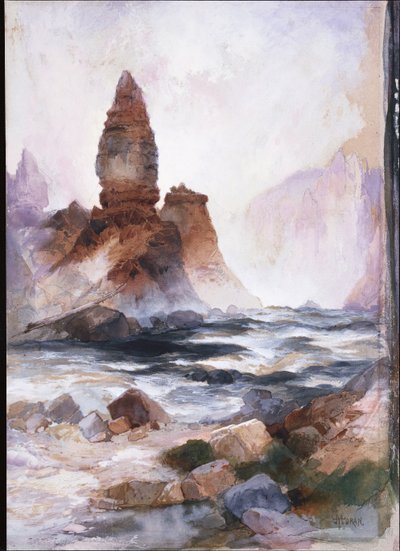 Tower Falls és Sulphur Rock, Yellowstone alkotó: Thomas Moran