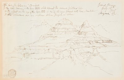 Két szikla a Grand Canyonban, Arizonában alkotó: Thomas Moran