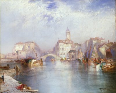 Velencei-csatorna, 1896 alkotó: Thomas Moran