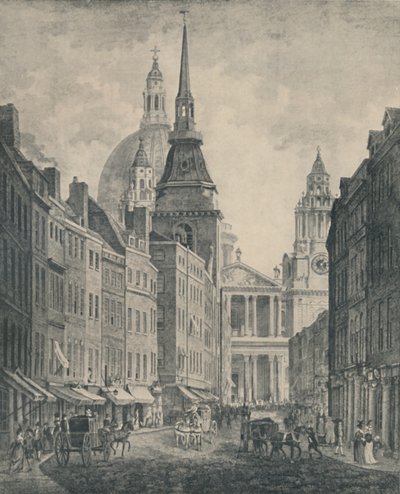 „Vásárlás a Ludgate utcában, 1795”, 1920 alkotó: Thomas Morris