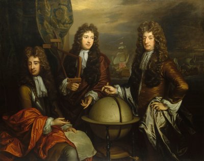 John Benbow (1653-1702), Sir Ralph Delavalle (1645-1707 körül) és Thomas Phillips (1635-1693 körül). alkotó: Thomas Murray