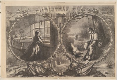 1862. karácsonyeste a Harpers Weekly-től, 1863. január 3. alkotó: Thomas Nast