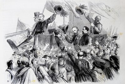 Garibaldi belépése Nápolyba, 1860 alkotó: Thomas Nast