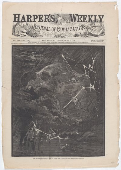 Az „internacionalisták” egy évezredessé teszik a világot – (Káosz) alkotó: Thomas Nast