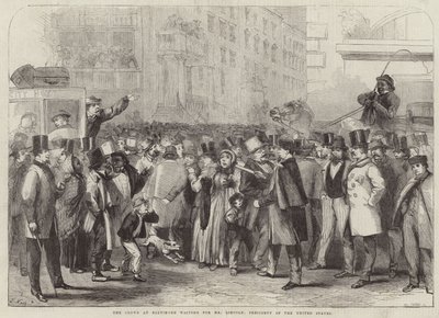 A Baltimore-i tömeg Mr Lincolnra vár alkotó: Thomas Nast