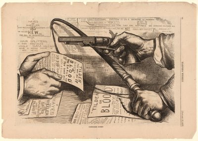 Tilden vagy véres kompromisszum - Valóban! alkotó: Thomas Nast
