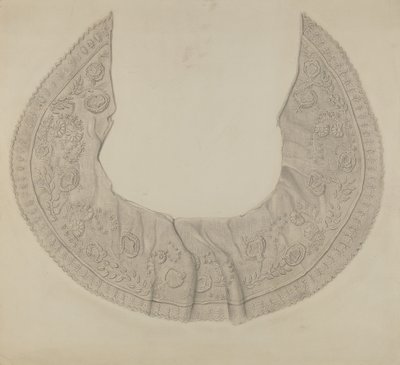 Hímzett csipkegallér alkotó: Thomas O