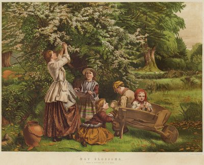 Május virágzás (chromolitho) alkotó: Thomas P. Hall