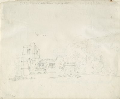 Arley-templom: ceruzarajz, 1837. szept. 4 alkotó: Thomas Peploe Wood