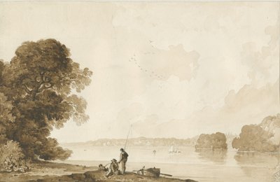 Chillington Park – Medence: szépia rajz, nd [1837-1838] (rajz) alkotó: Thomas Peploe Wood