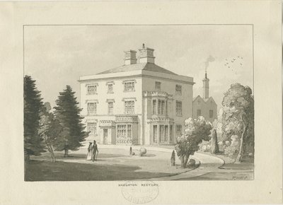 Haughton Rectory: mosórajz alkotó: Thomas Peploe Wood