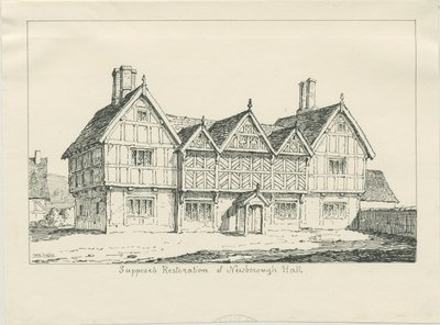 Newborough Hall: tollrajz, 1836 alkotó: Thomas Peploe Wood