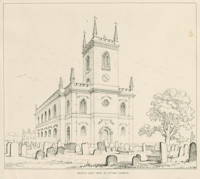 Kőtemplom: toll- és tusrajz alkotó: Thomas Peploe Wood