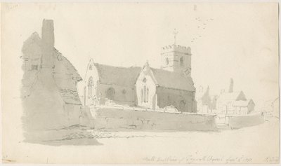 Trysull templom: ceruzarajz, 1837. szeptember 2. (rajz) alkotó: Thomas Peploe Wood