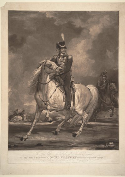 Matvej Ivanovics Platov gróf portréja 1757-1818, 1815 alkotó: Thomas Phillips