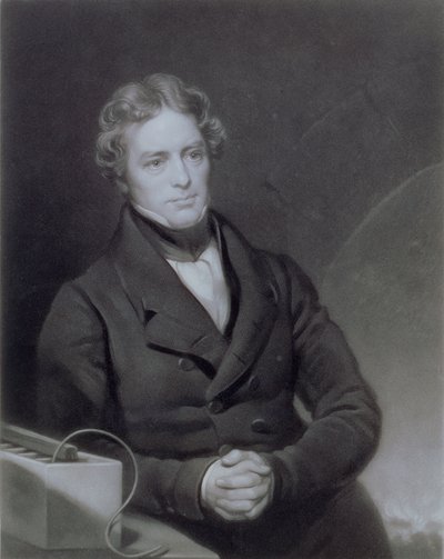 Michael Faraday (1791-1867) portréja Henry Cousins (megh. 1864) metszete 1841 körül alkotó: Thomas Phillips