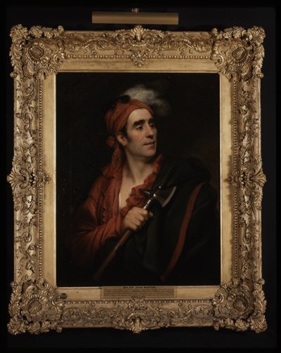 Tyroninhokarawen indián törzsfőnök portréja, akit a brit hadseregben Norton kapitány (ma őrnagy) néven ismertek (olaj, vászon) alkotó: Thomas Phillips