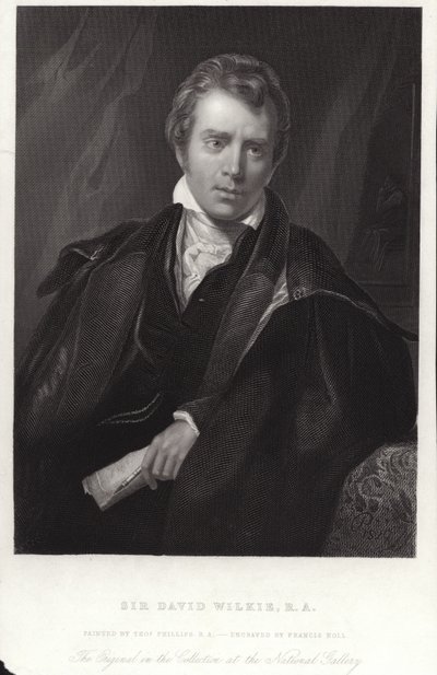 Sir David Wilkie, skót festő. Francis Holl metszete alkotó: Thomas Phillips