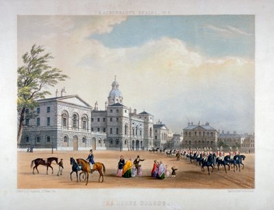 Horse Guards, Westminster, London, 1851 alkotó: Thomas Picken
