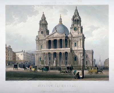 Szent Pál-székesegyház, London City, 1851 alkotó: Thomas Picken