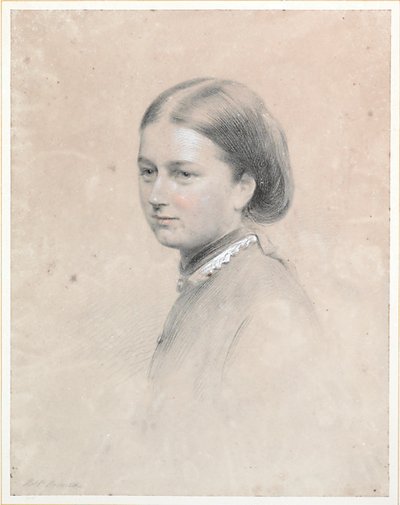 Lady Rachel Scott portréja (kréta és w/c papíron) (pár a 445140-hez) alkotó: Thomas Price Downes