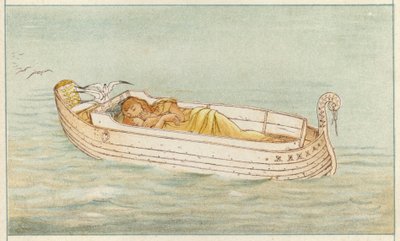 Danae és Perseus (színes litó) alkotó: Thomas Ralph Spence