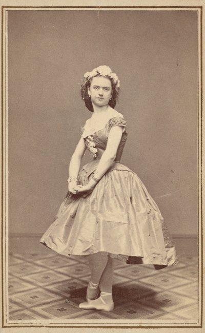 Egy balett-táncosnő portréja,c. 1860 (fotó) alkotó: Thomas Rice Burnham