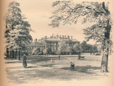 A Kensington-palota déli frontja, 1902 alkotó: Thomas Robert Way