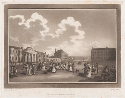 The Steine Kirándulás Brighthelmstone-ba, 1790. június 1., 1790. június 1. Alkotók: Thomas Rowlandson, Samuel Alken. alkotó: Thomas Rowlandson, Samuel Alken