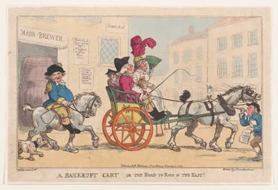 Egy csődbe ment szekér, avagy Keleten a romokhoz vezető út!, 1799. november 5., 1799. november 5. alkotó: Thomas Rowlandson