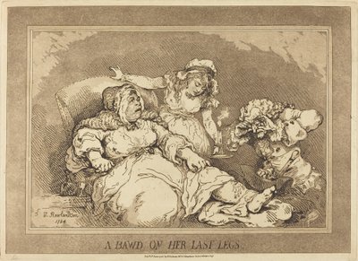 Bowd az utolsó lábán alkotó: Thomas Rowlandson