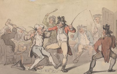 Fekete lábat észleltek, amely kártyákat csempészett ki alkotó: Thomas Rowlandson