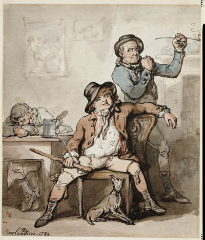 Feketegárdisták karkötője, 1789 alkotó: Thomas Rowlandson